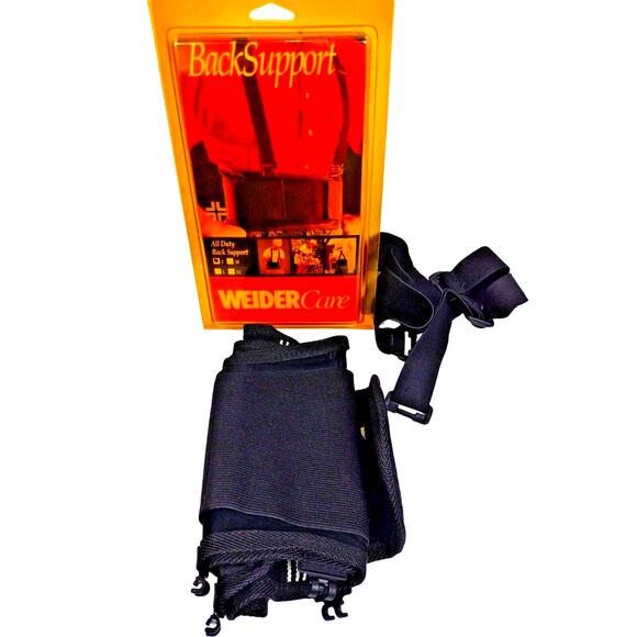 Weider Care All Duty Back Support Black Size S Made in USA 28"-32" Waist Belt - Picture 3 of 7